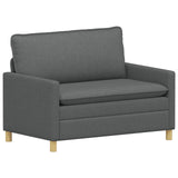vidaXL Sofa Set 2 pc Light Grey Fabric