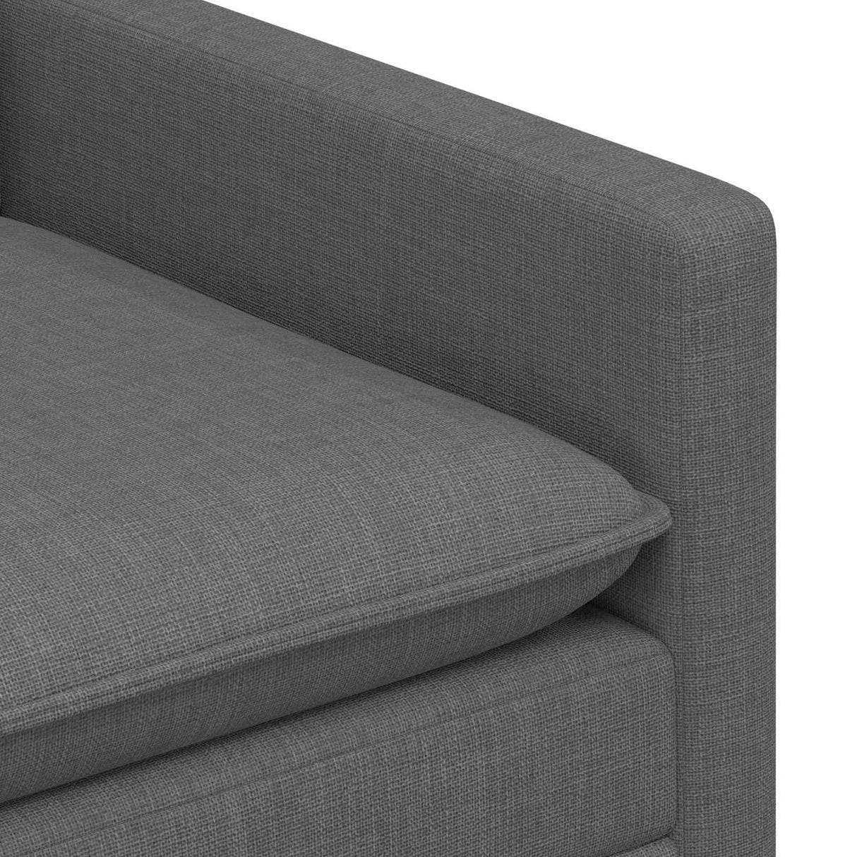 vidaXL Sofa Set 2 pc Light Grey Fabric