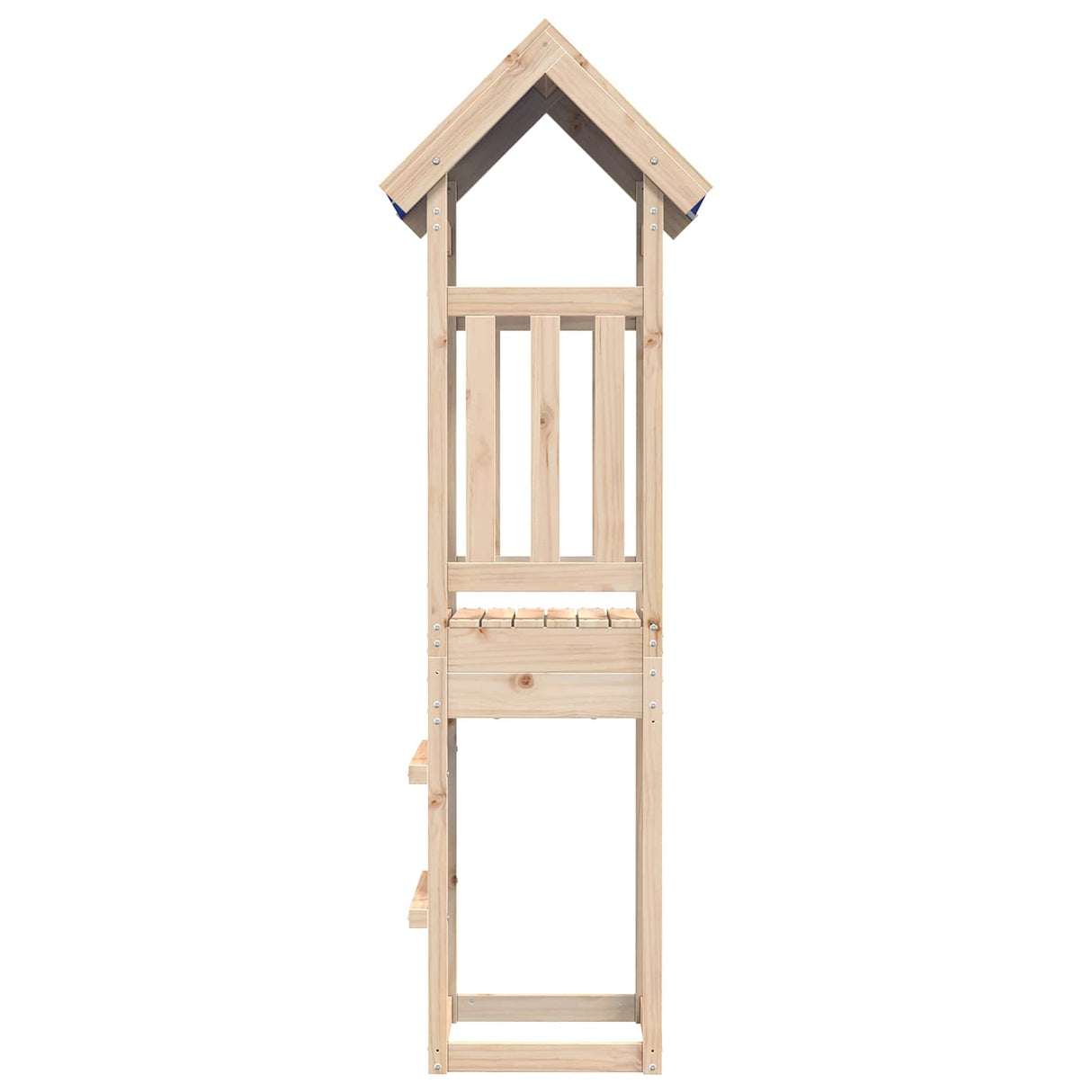 vidaXL Speeltoren Bruin 52,5 x 46,5 x 208 cm Massief grenenhout