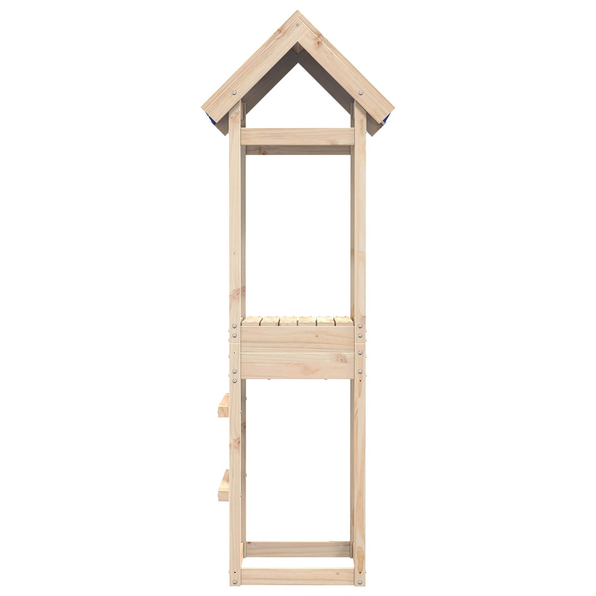 vidaXL Speeltoren Bruin 52,5 x 46,5 x 195 cm Massief grenenhout