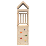 vidaXL Speeltoren Bruin 110.5 x 52.5 x 215 cm Massief grenenhout