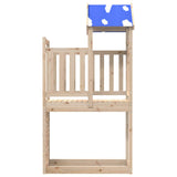 vidaXL Speeltoren Bruin 110.5 x 52.5 x 215 cm Massief grenenhout