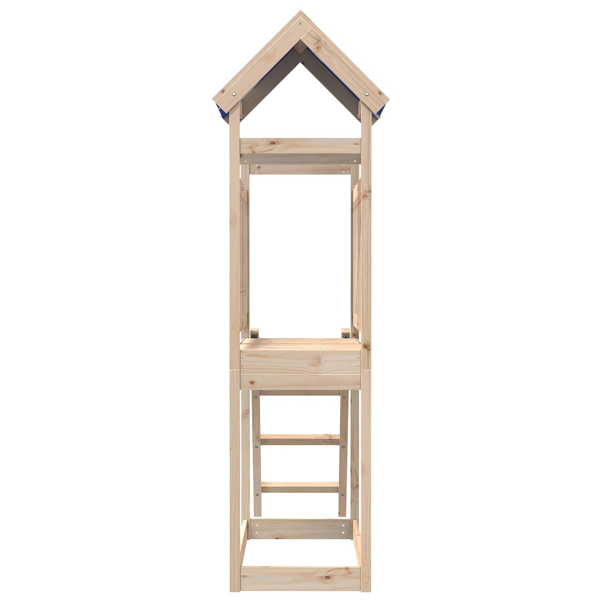 vidaXL Speeltoren Bruin 52,5 x 110,5 x 215 cm Massief grenenhout