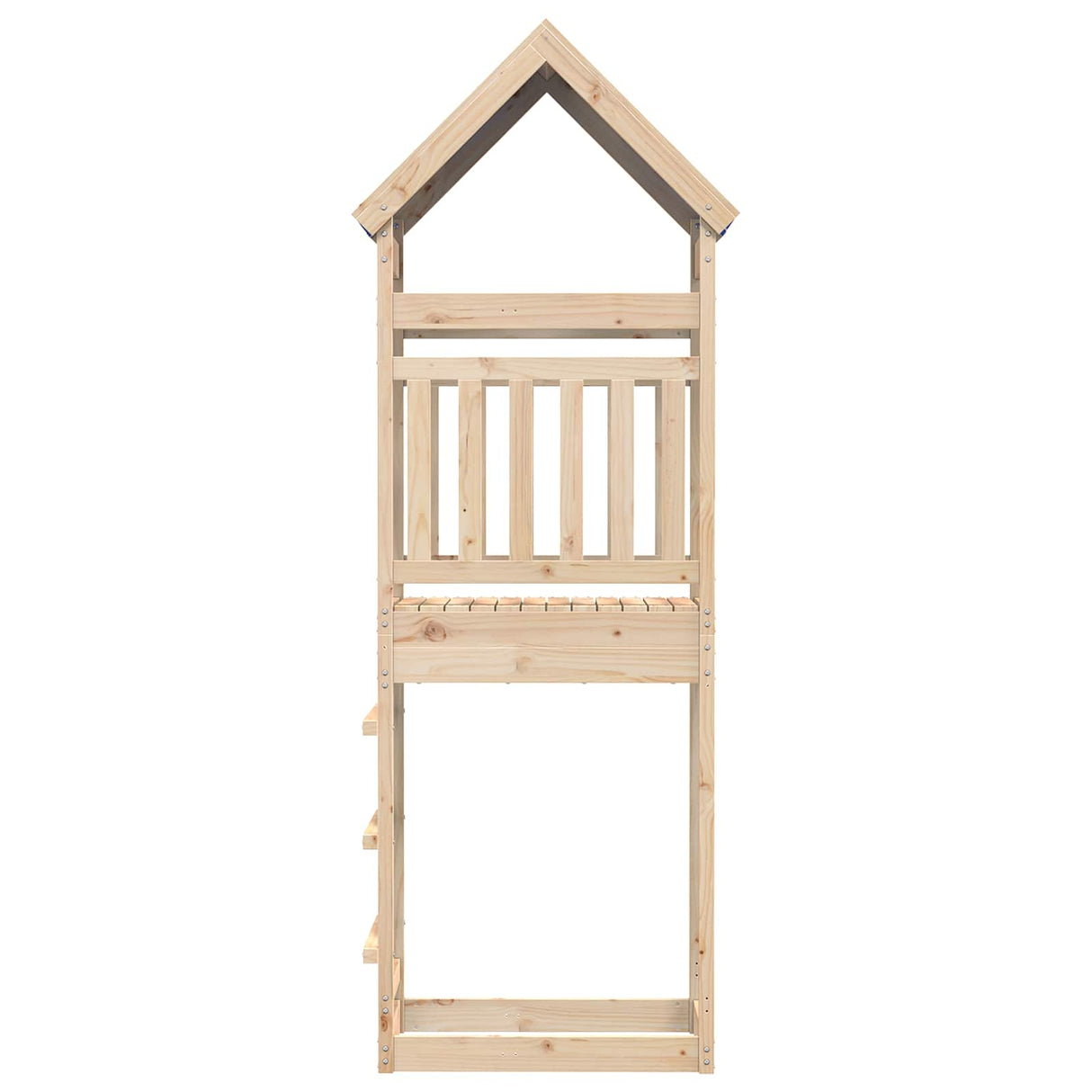 vidaXL Speeltoren Bruin 52,5 x 85 x 265 cm Massief grenenhout