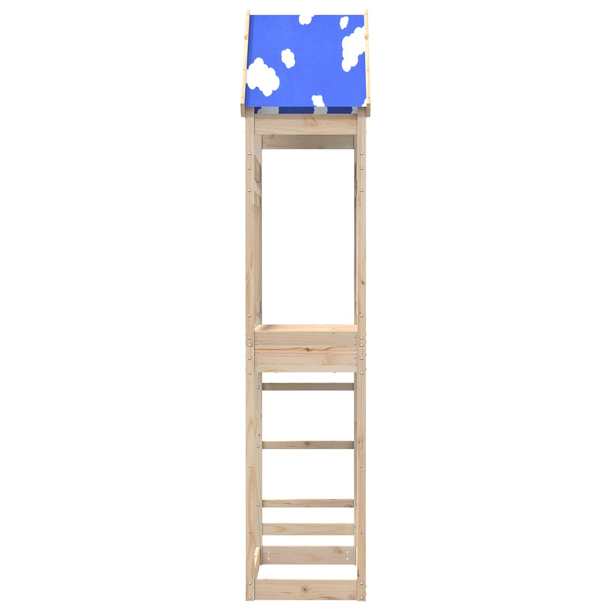 vidaXL Speeltoren Bruin 52,5 x 85 x 265 cm Massief grenenhout