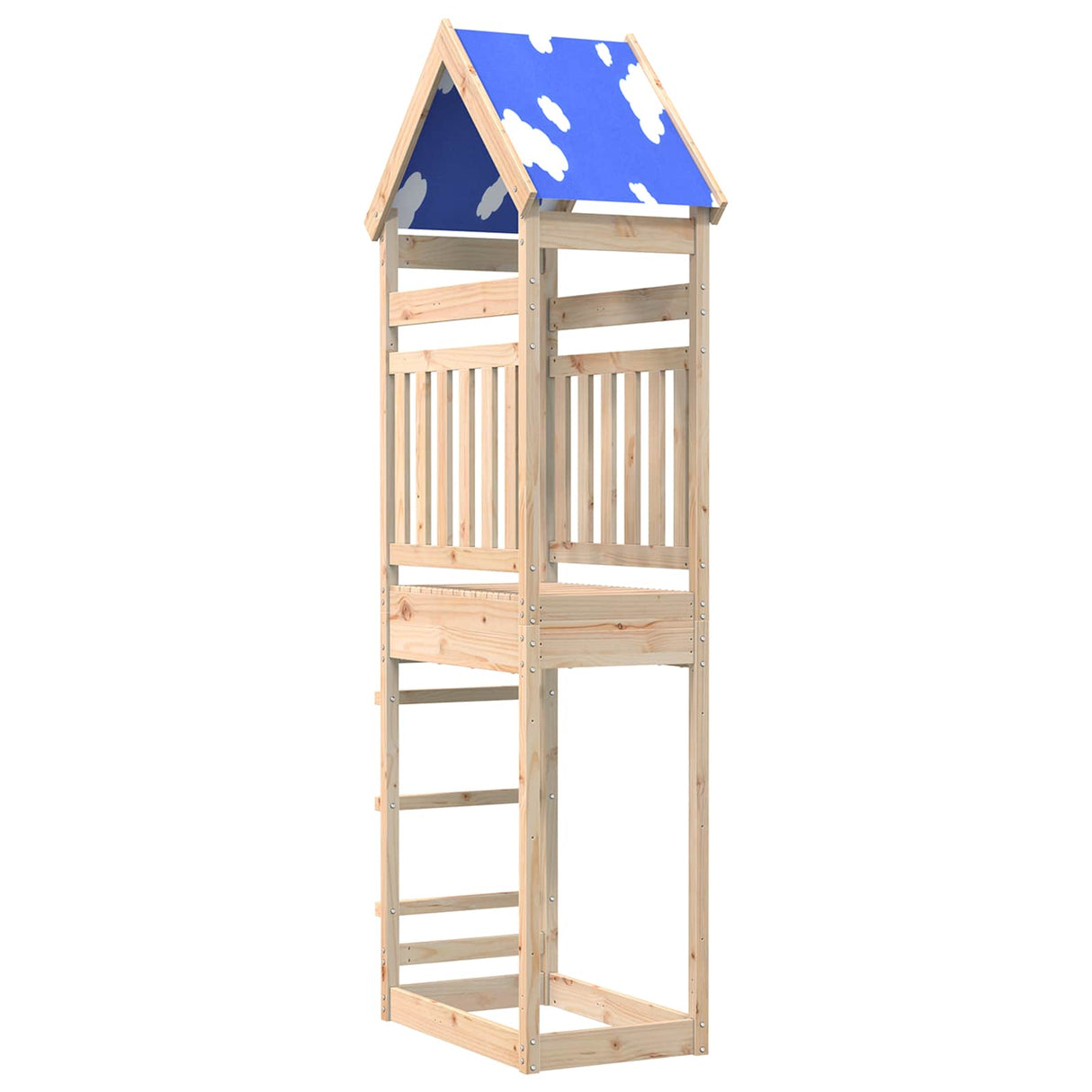 vidaXL Speeltoren Bruin 52,5 x 85 x 265 cm Massief grenenhout