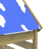 vidaXL Speeltoren Bruin 52,5 x 85 x 265 cm Massief grenenhout