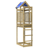 vidaXL Play Tower Brown 52.5 x 85 x 239 cm Solid Pine Wood