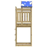 vidaXL Play Tower Brown 52.5 x 85 x 239 cm Solid Pine Wood