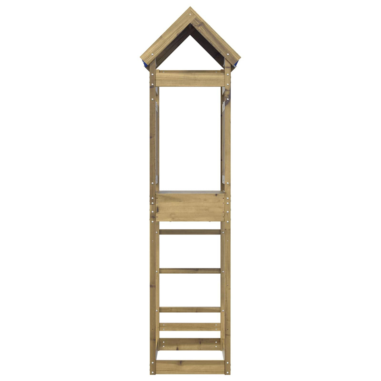 vidaXL Play Tower Brown 52.5 x 85 x 239 cm Solid Pine Wood