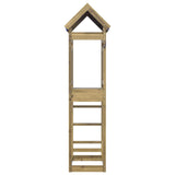 vidaXL Play Tower Brown 52.5 x 85 x 239 cm Solid Pine Wood