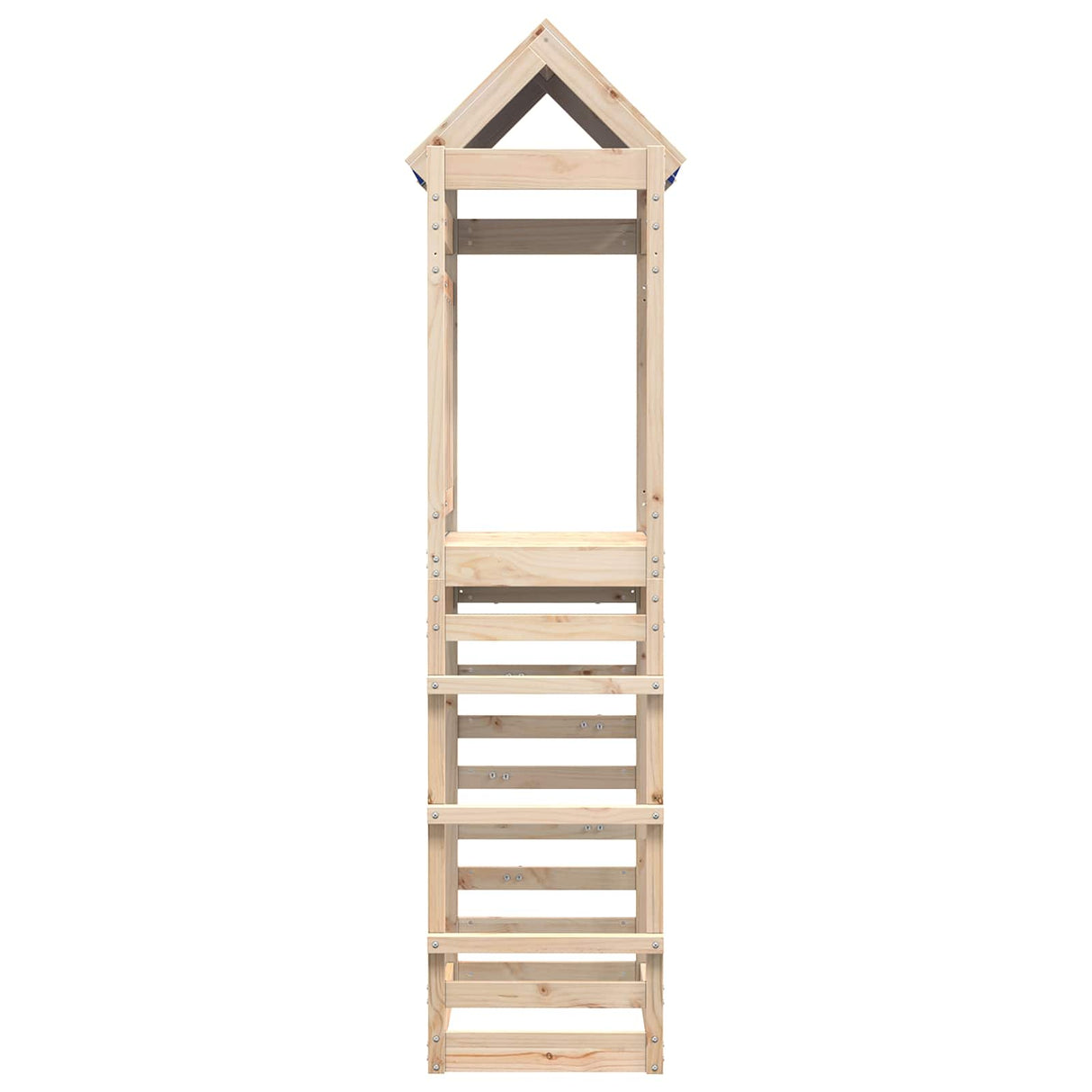vidaXL Speeltoren Bruin 85 x 52,5 x 239 cm Massief grenenhout
