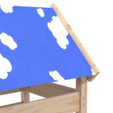 vidaXL Speeltoren Bruin 85 x 52,5 x 239 cm Massief grenenhout