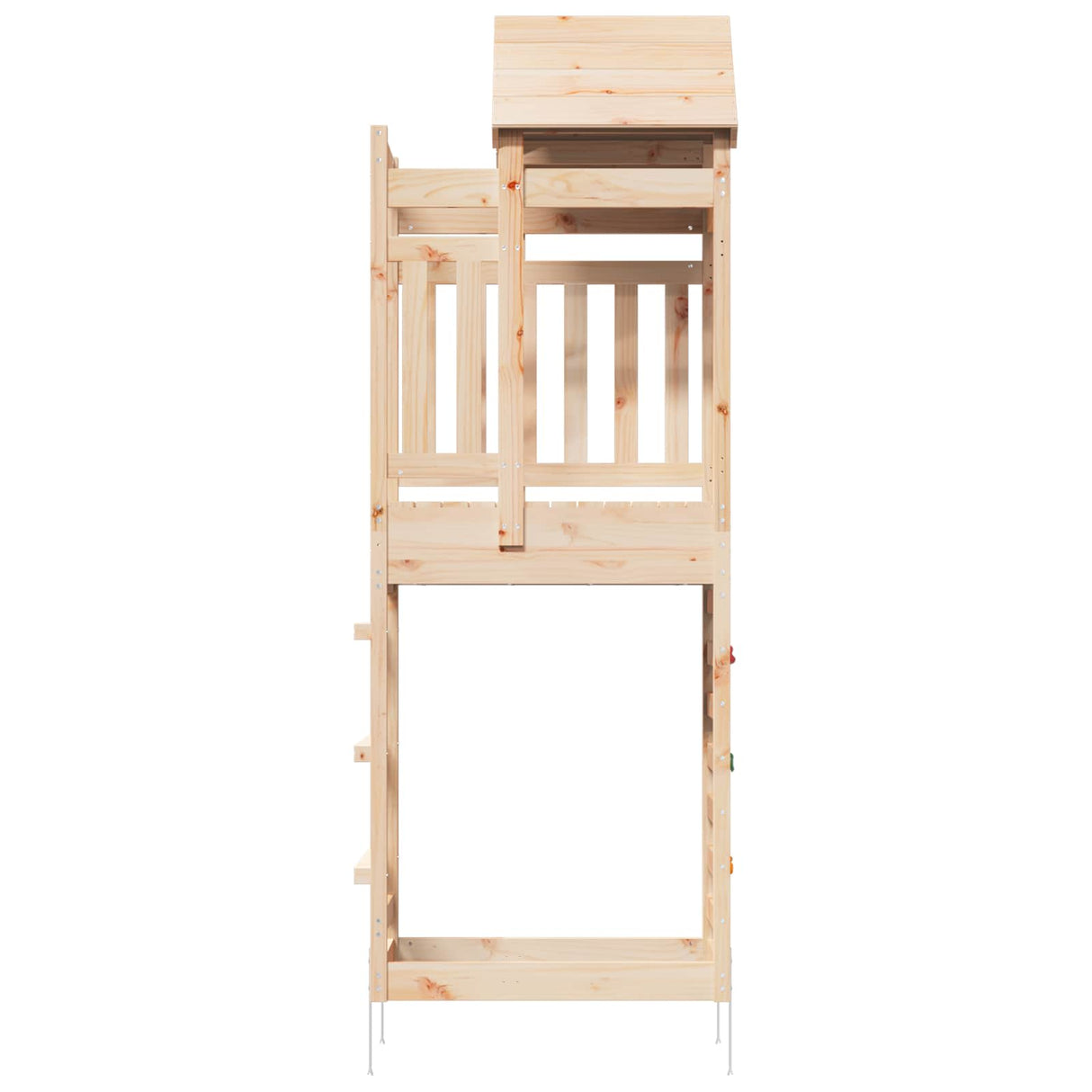 vidaXL Playhouse Brown 52.5 x 85 x 238 cm Solid Pine Wood