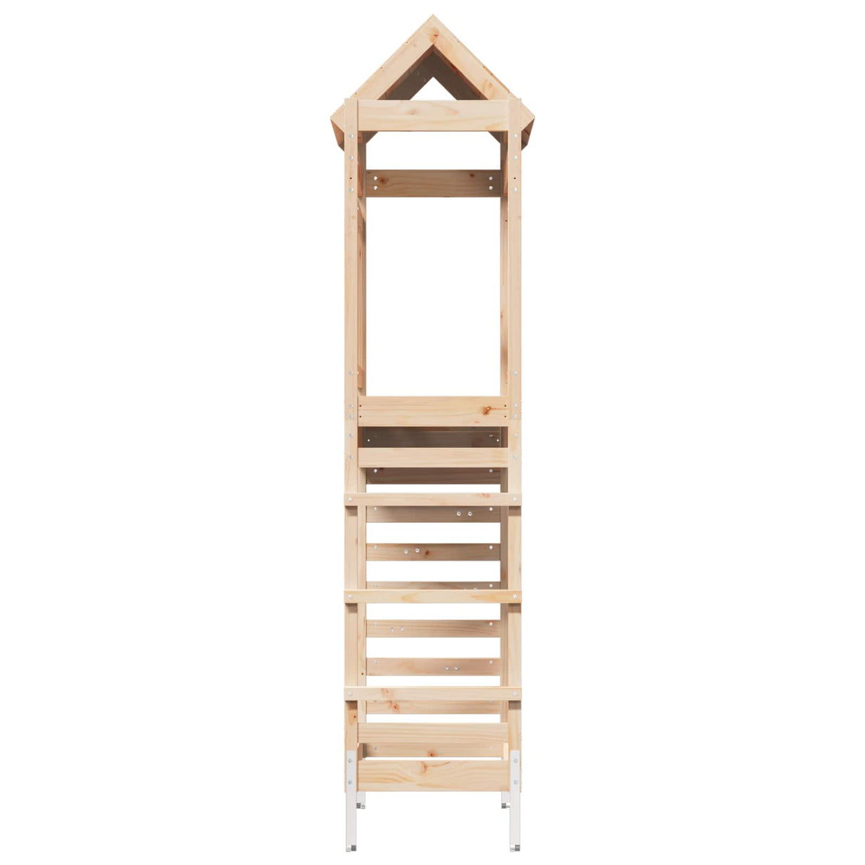 vidaXL Playhouse Brown 52.5 x 85 x 238 cm Solid Pine Wood