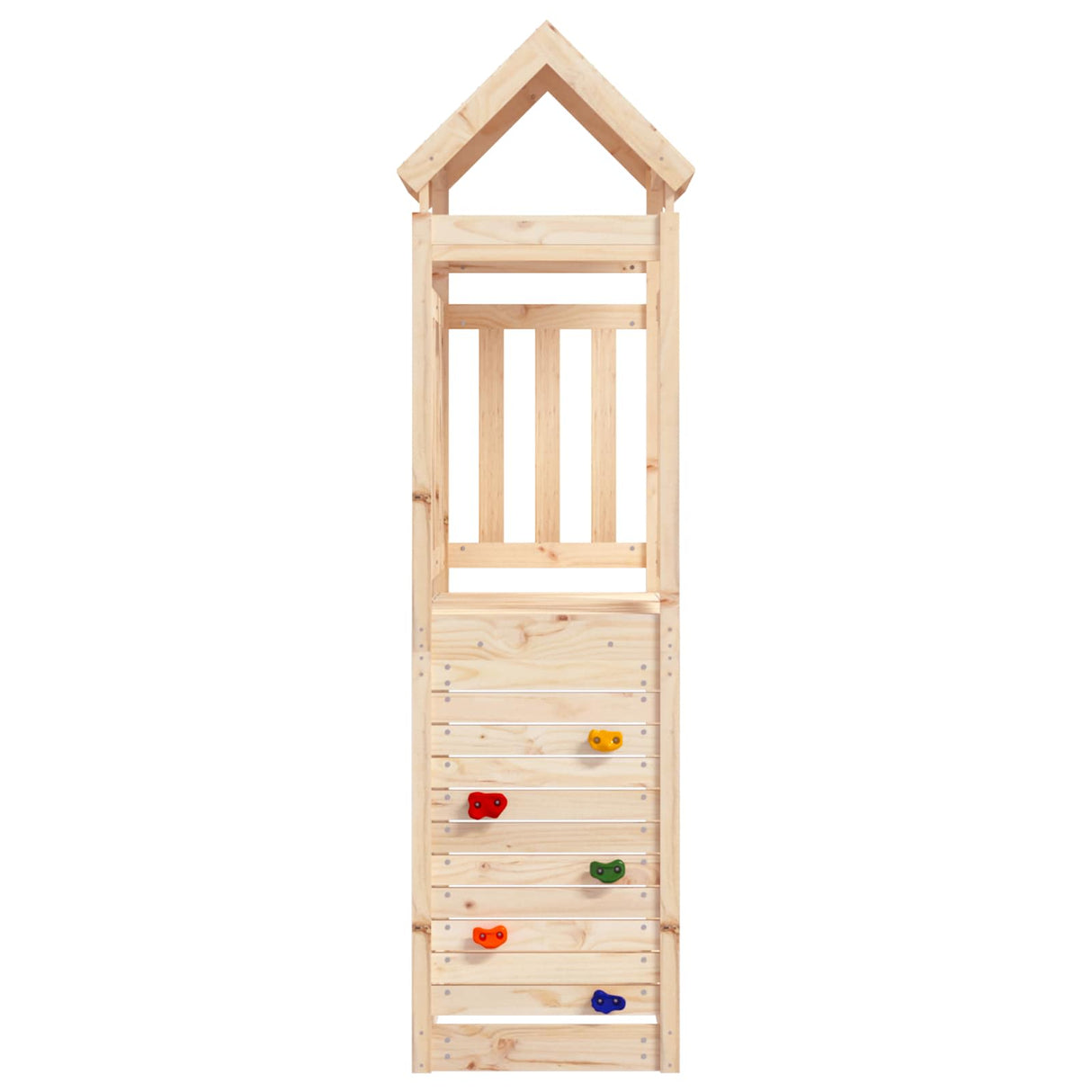 vidaXL Speeltoren Bruin 53 x 110,5 x 214 cm Massief grenenhout