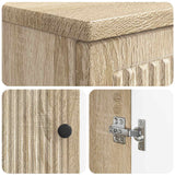 vidaXL 2-Piece Bathroom Cabinet Set EDE Black Engineered Wood
