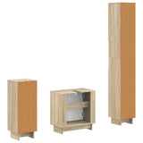 vidaXL 3-piece Bathroom Cabinet Set EDE Engineered Wood