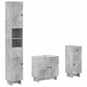 vidaXL 3-piece Bathroom Cabinet Set EDE Engineered Wood