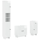 vidaXL 3-piece Bathroom Cabinet Set EDE Engineered Wood