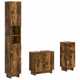 vidaXL 3-piece Bathroom Cabinet Set EDE Engineered Wood