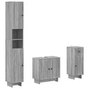 vidaXL 3-piece Bathroom Cabinet Set EDE Engineered Wood