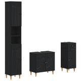 vidaXL 3-piece Bathroom Cabinet Set EDE Engineered Wood