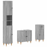 vidaXL 3-piece Bathroom Cabinet Set EDE Engineered Wood