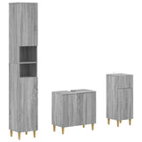 vidaXL 3-piece Bathroom Cabinet Set EDE Engineered Wood