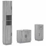 vidaXL 3-piece Bathroom Cabinet Set EDE Engineered Wood