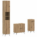 vidaXL 3-piece Bathroom Cabinet Set EDE Engineered Wood