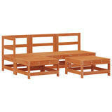 vidaXL 5-delige Loungeset massief grenenhout