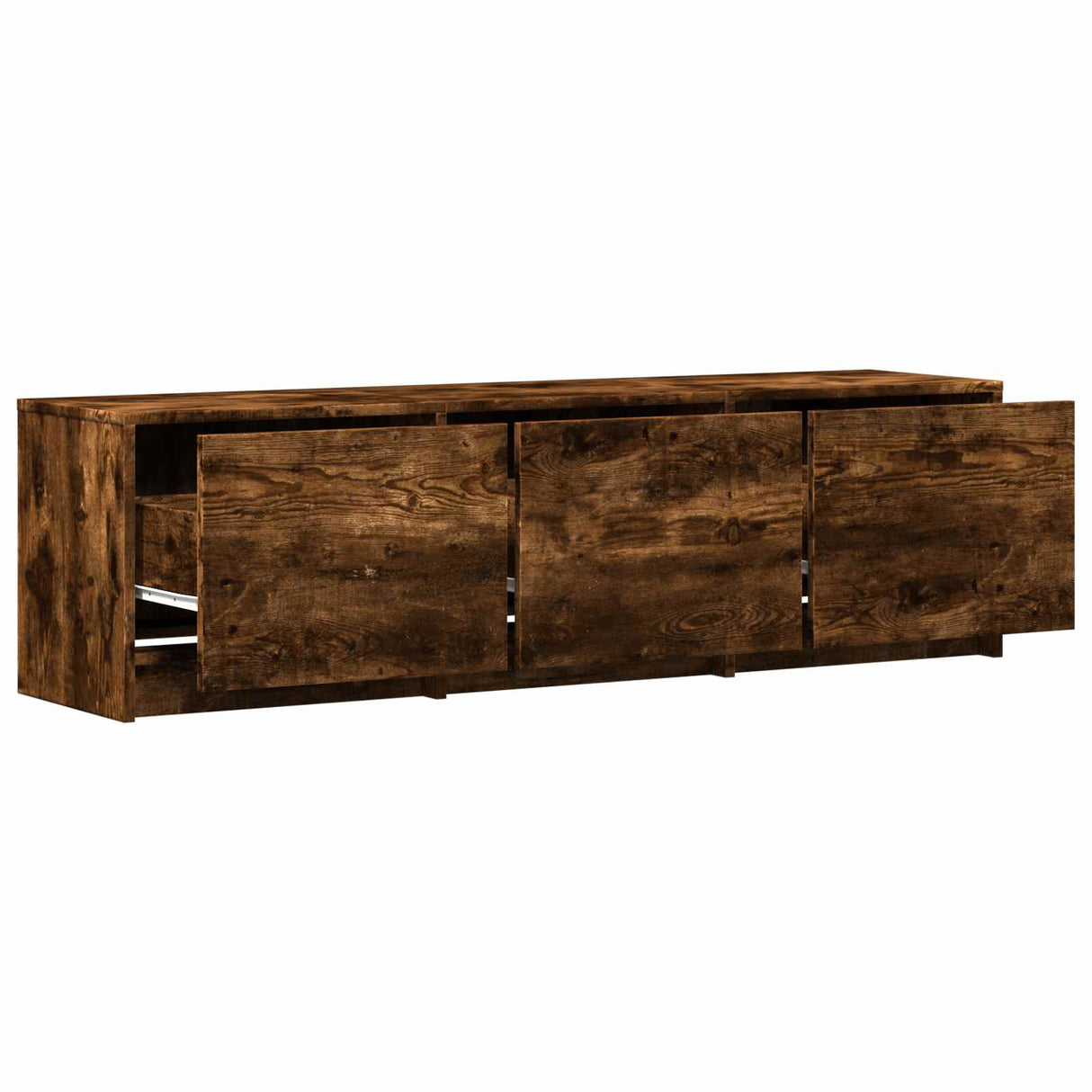 vidaXL TV Kast met LEDs Oud Hout 140 x 34 x 40 cm Bewerkt hout