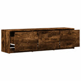 vidaXL TV Kast met LEDs Oud Hout 140 x 34 x 40 cm Bewerkt hout