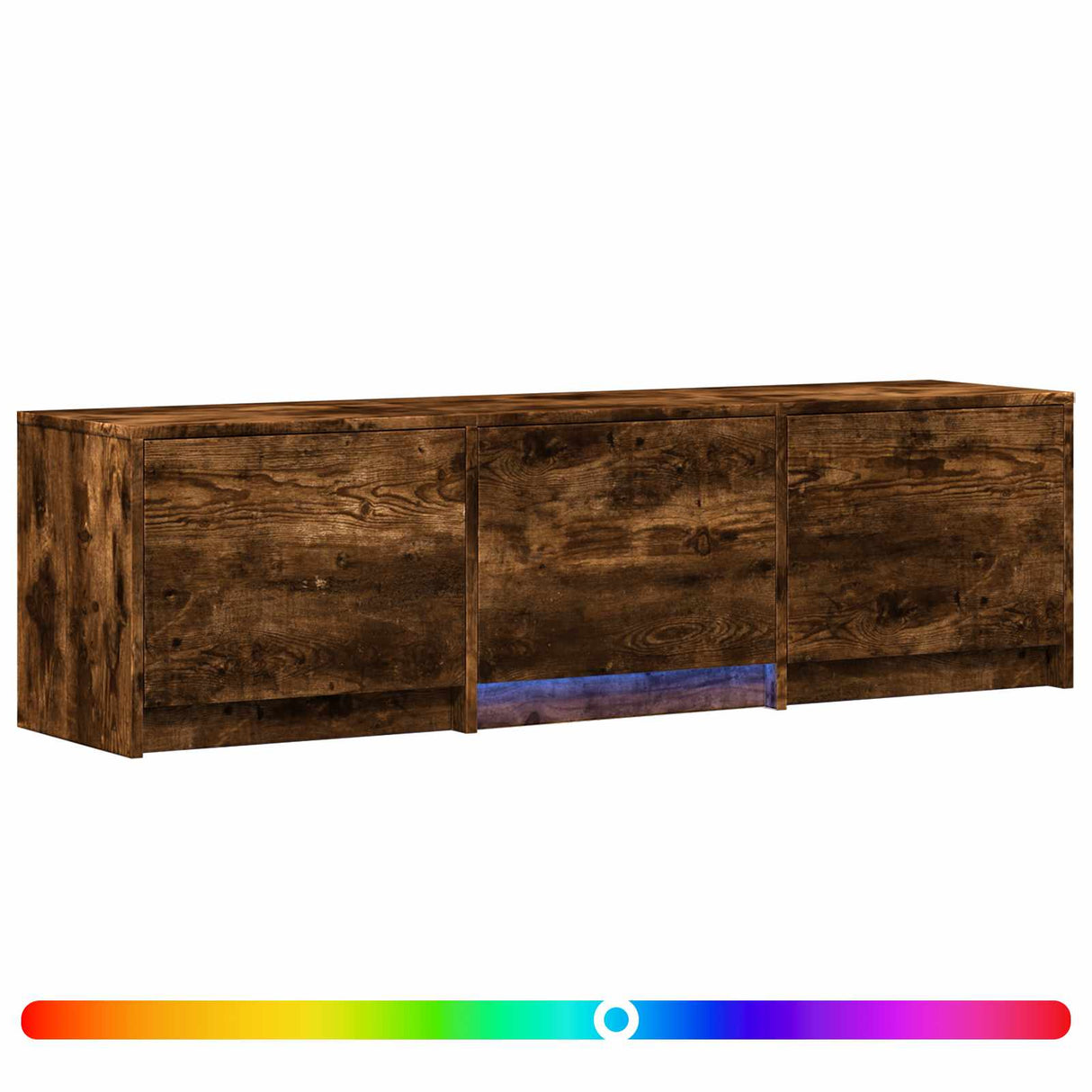 vidaXL TV Kast met LEDs Oud Hout 140 x 34 x 40 cm Bewerkt hout