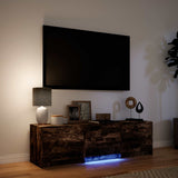 vidaXL TV Kast met LEDs Oud Hout 140 x 34 x 40 cm Bewerkt hout
