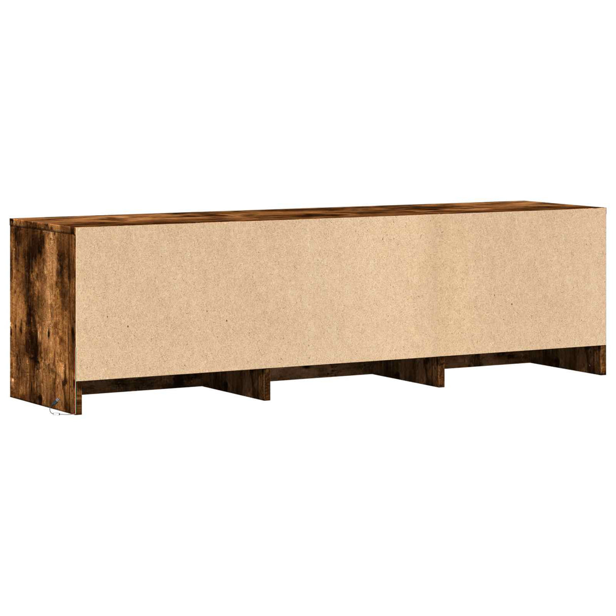 vidaXL TV Kast met LEDs Oud Hout 140 x 34 x 40 cm Bewerkt hout