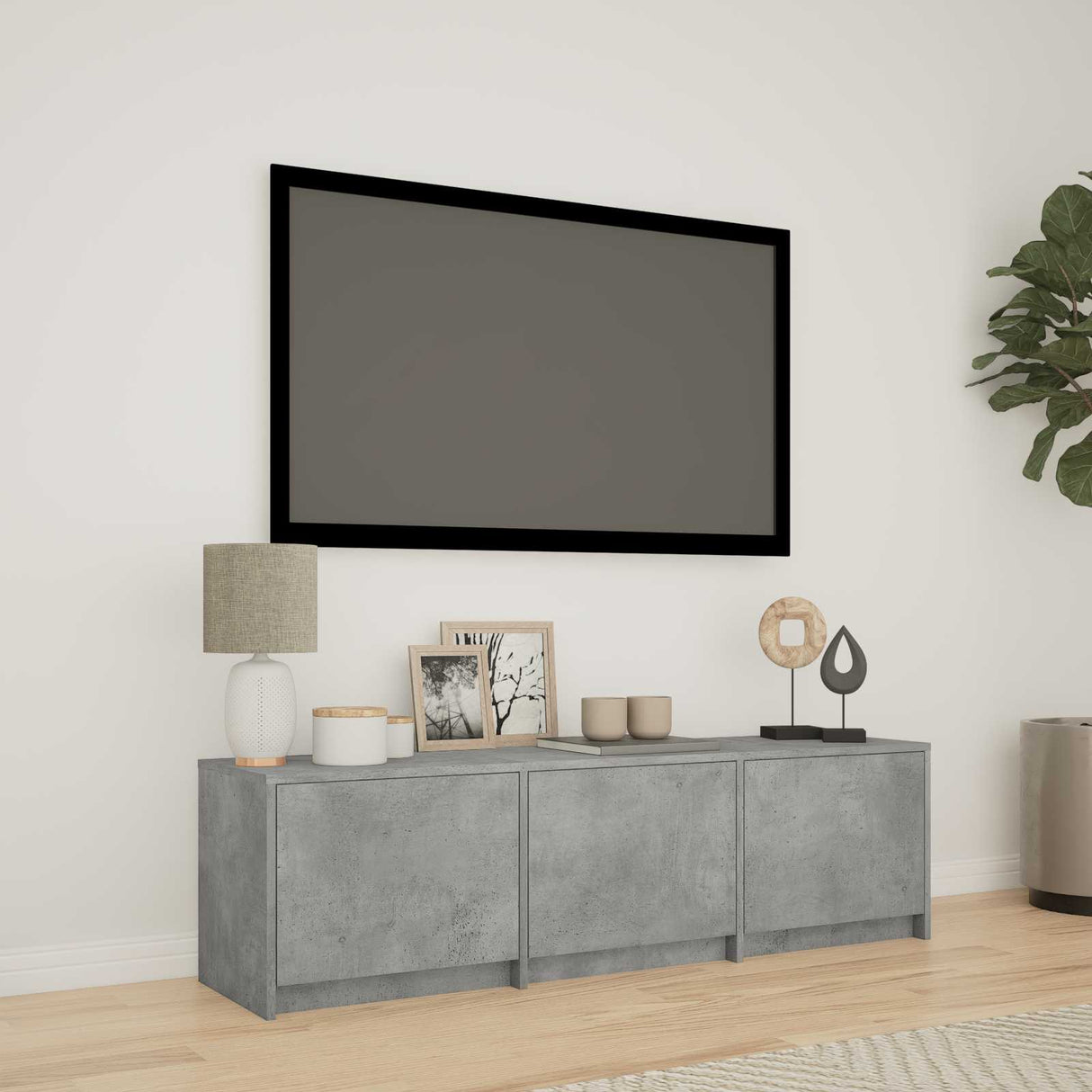 vidaXL TV Kast met LEDs Oud Hout 140 x 34 x 40 cm Bewerkt hout