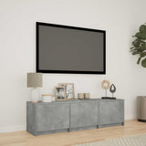 vidaXL TV Kast met LEDs Oud Hout 140 x 34 x 40 cm Bewerkt hout
