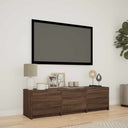vidaXL TV Kast met LEDs Oud Hout 140 x 34 x 40 cm Bewerkt hout