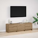 vidaXL TV Kast met LEDs Oud Hout 140 x 34 x 40 cm Bewerkt hout