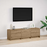 vidaXL TV Kast met LEDs Oud Hout 140 x 34 x 40 cm Bewerkt hout