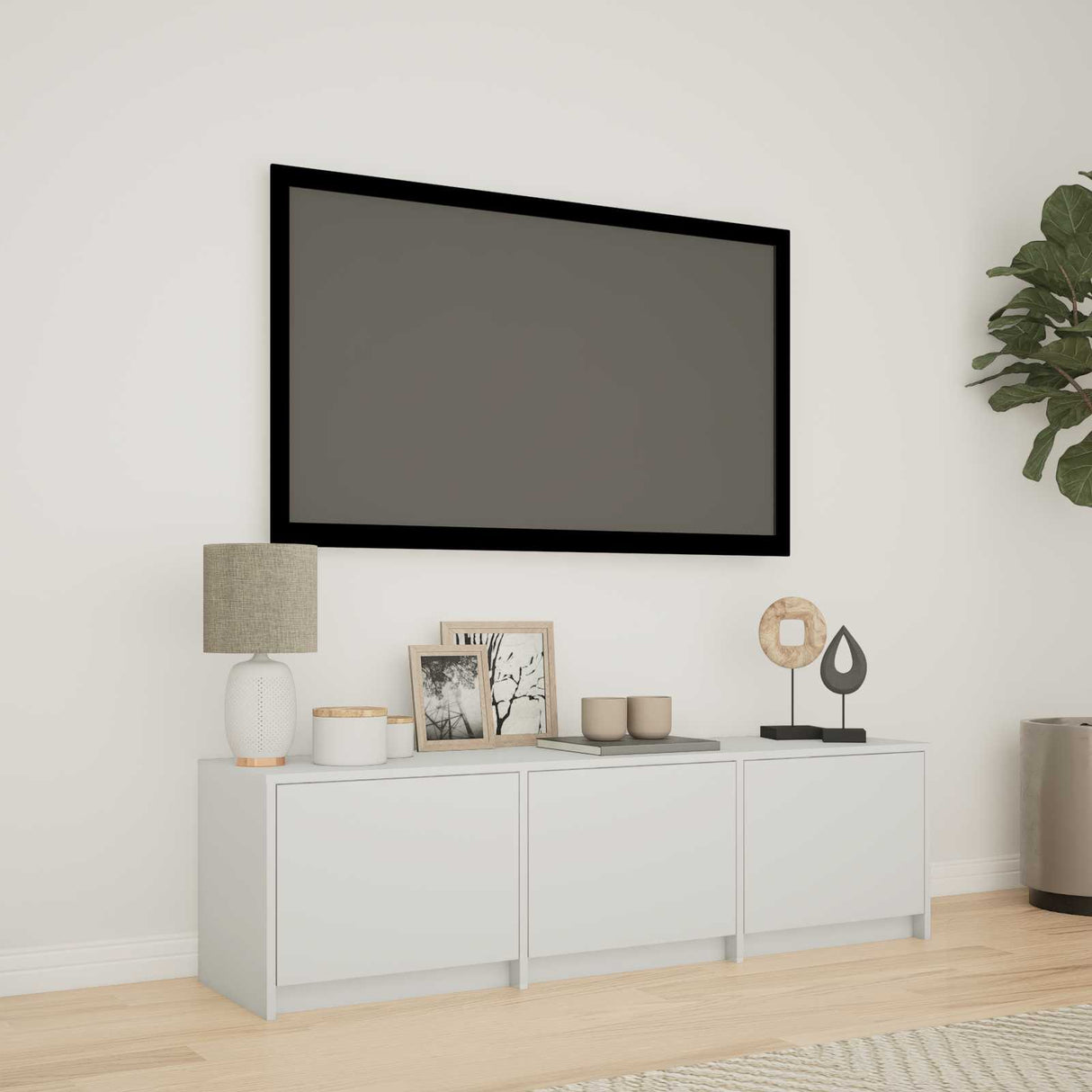vidaXL TV Kast met LEDs Oud Hout 140 x 34 x 40 cm Bewerkt hout