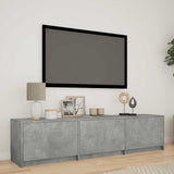 vidaXL TV Kast met LEDs Oud Hout 140 x 34 x 40 cm Bewerkt hout