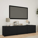 vidaXL TV Kast met LEDs Oud Hout 140 x 34 x 40 cm Bewerkt hout