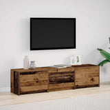 vidaXL TV Kast met LEDs Oud Hout 140 x 34 x 40 cm Bewerkt hout