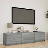 vidaXL TV Kast met LEDs Oud Hout 140 x 34 x 40 cm Bewerkt hout