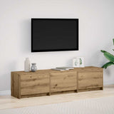 vidaXL TV Kast met LEDs Oud Hout 140 x 34 x 40 cm Bewerkt hout