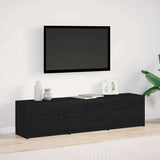 vidaXL TV Kast met LEDs Oud Hout 140 x 34 x 40 cm Bewerkt hout