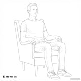 vidaXL Fauteuil met Voetenbank 2 st Lichtgrijs Stof